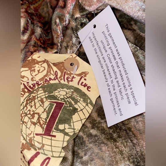 NEW One World Abstract Print Knit Full Zip Jacket Women XL Boho Mix Media - Picture 7 of 9